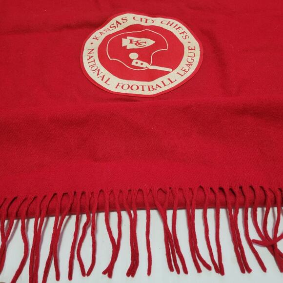 Kansas City CHIEFS Stadium Blanket PENDLETON Retro Red White 50" X 70" Wool - Picture 10 of 13